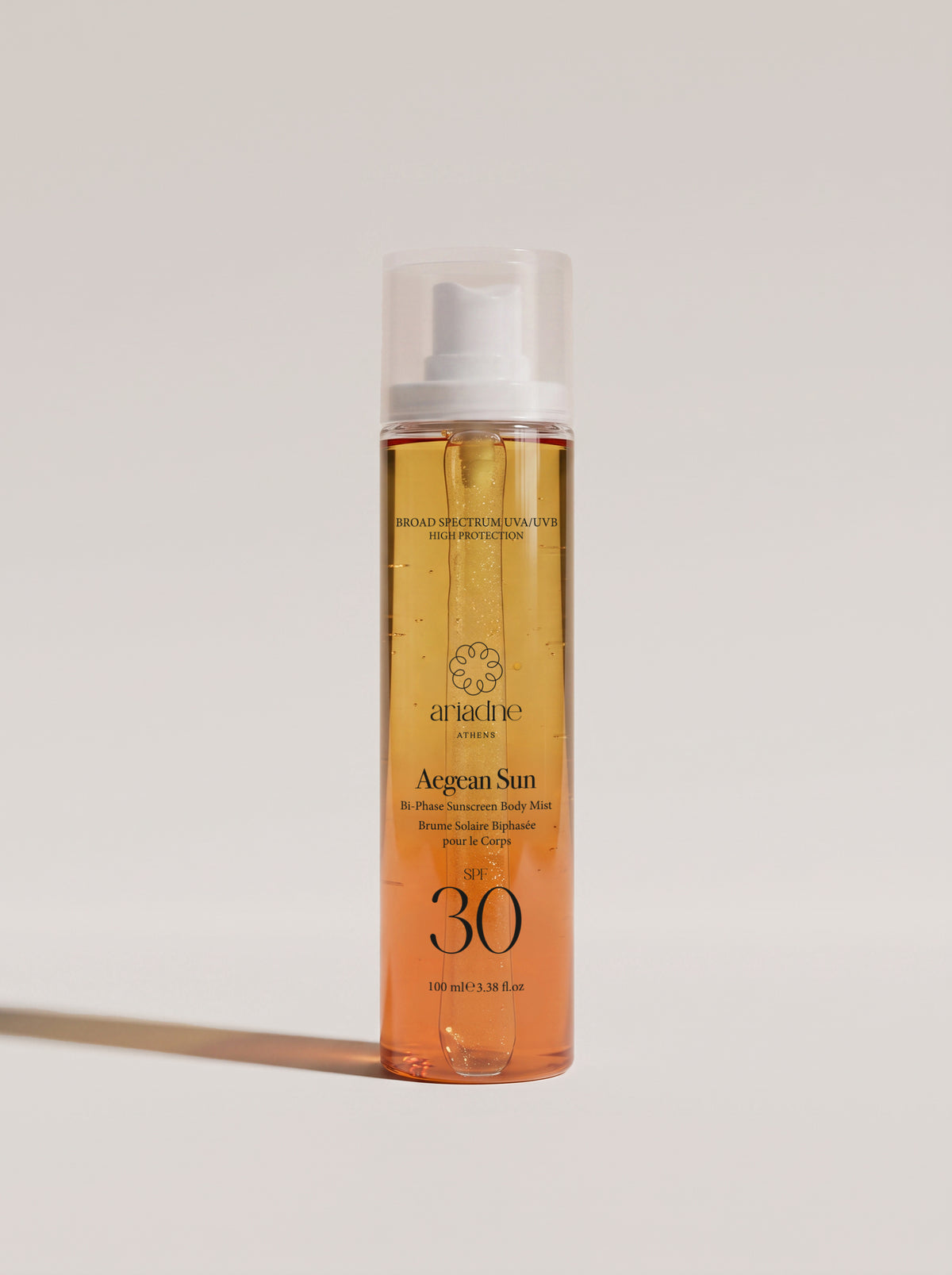 Aegean Sun Bi-Phase Sunscreen Body Mist SPF30