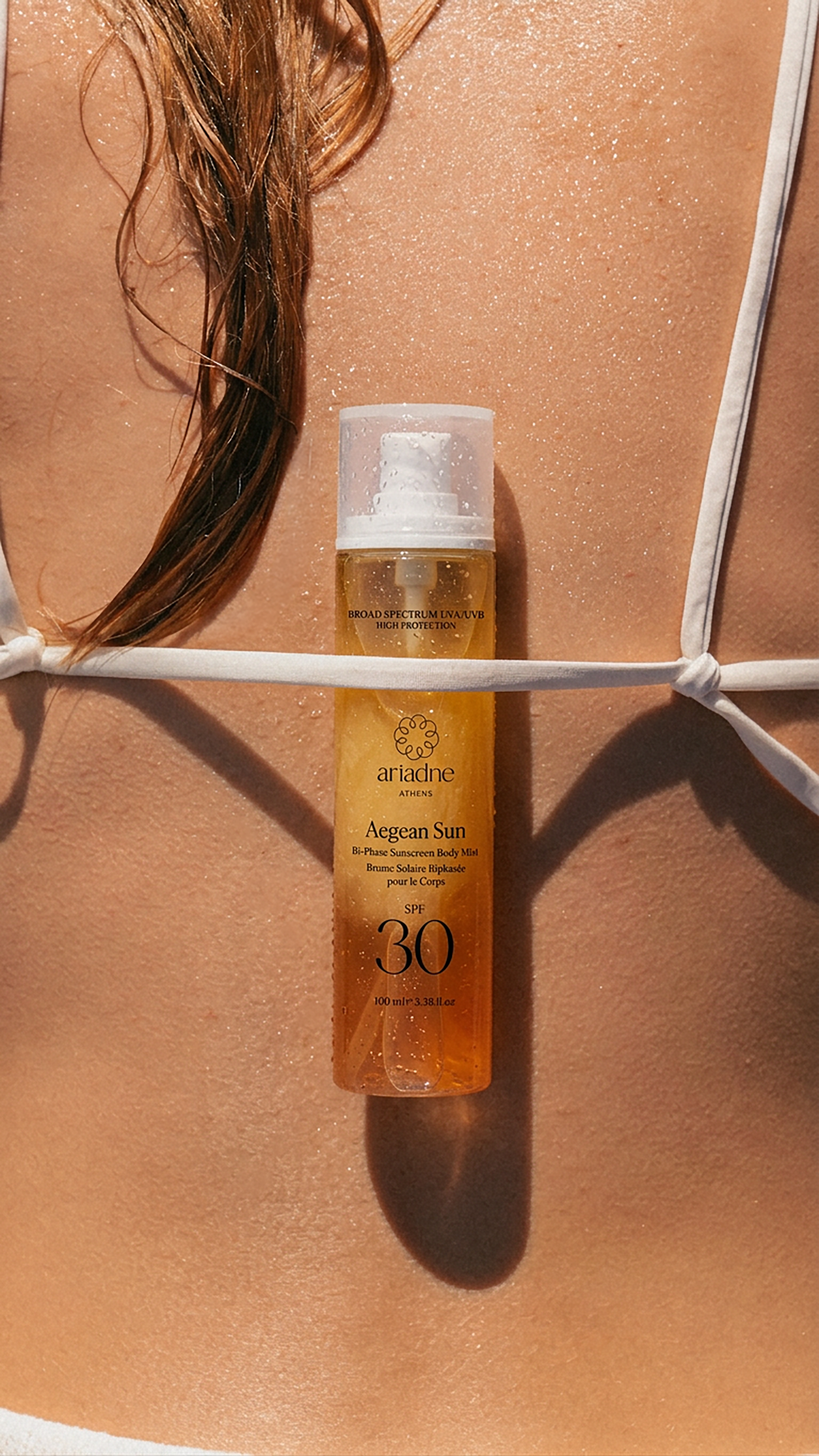 Aegean Sun Bi-Phase Sunscreen Body Mist SPF30